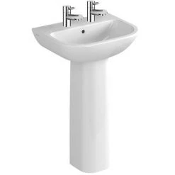 VitrA - S20 Model 4 Piece Suite - Closed Back CC Toilet & 60cm Basin - 1 or 2 Tap Holes 9 VitrA - S20 Model 4 Piece Suite - Closed Back CC Toilet & 60cm Basin - 1 or 2 Tap Holes -Bathroom Suites Sales 2TH Basin S20 460