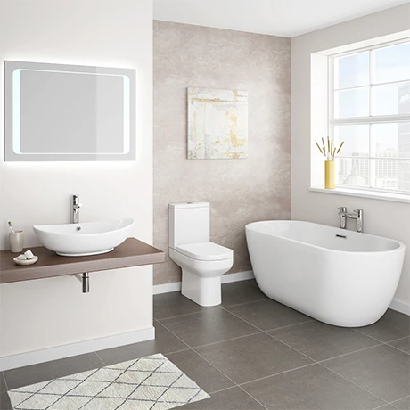 Antonio Double Ended Curved Free Standing Bath Suite 1 Antonio Double Ended Curved Free Standing Bath Suite