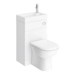 Alaska Combined Two-In-One Wash Basin & Toilet (500mm wide x 300mm) -Bathroom Suites Sales ALCOMBWC d4 460