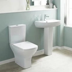 Nuie Ava 4-Piece Short Projection Bathroom Suite