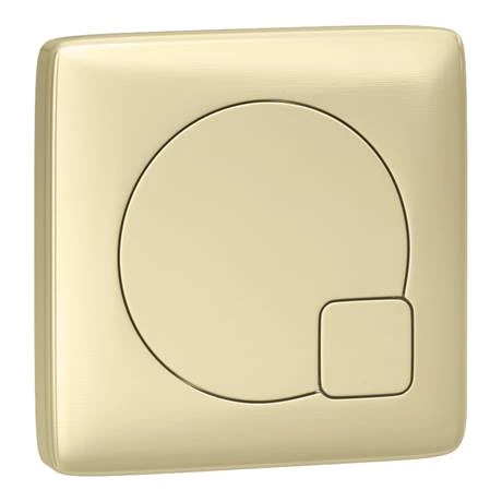 Arezzo 1000 Matt Blue Semi-Recessed Round Combination Vanity Unit (Brushed Brass Flush & Handles) 3 Arezzo 1000 Matt Blue Semi-Recessed Round Combination Vanity Unit (Brushed Brass Flush & Handles) - Image 3