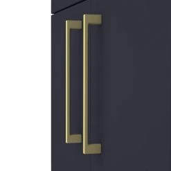 Arezzo 1000 Matt Blue Combination Furniture Pack (Brushed Brass Flush & Handles) -Bathroom Suites Sales AZ10LBB d2 460