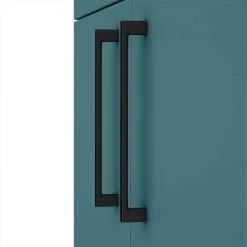 Arezzo 1100 Matt Green Combination Furniture Pack (Matt Black Flush & Handles) -Bathroom Suites Sales AZ11LGNMB d2 460