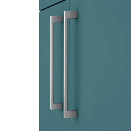 Arezzo 1100 Matt Green Slimline Combination Vanity Unit (Chrome Flush & Handles) 2 Arezzo 1100 Matt Green Slimline Combination Vanity Unit (Chrome Flush & Handles) - Image 2
