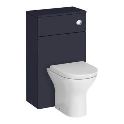 Arezzo Blue Floor Standing Vanity Unit, Tall Cabinet + Toilet Pack with Black Handles 11 Arezzo Blue Floor Standing Vanity Unit, Tall Cabinet + Toilet Pack with Black Handles -Bathroom Suites Sales AZBBKFSP1 n d7 460