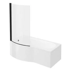 Arezzo B-Shaped Shower Bath Suite - 1700mm -Bathroom Suites Sales AZBBS d2 460