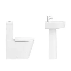 Arezzo B-Shaped Shower Bath Suite - 1700mm -Bathroom Suites Sales AZBBS d4 460