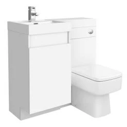 Arezzo 900mm Gloss White Combination Bathroom Suite Unit (inc. Cistern + Square Toilet) 8 Arezzo 900mm Gloss White Combination Bathroom Suite Unit (inc. Cistern + Square Toilet) -Bathroom Suites Sales AZCBS9 d6 460