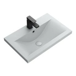 Arezzo 600 Matt Grey Wall Hung Vanity Unit with Matt Grey Basin + Square Toilet 7 Arezzo 600 Matt Grey Wall Hung Vanity Unit with Matt Grey Basin + Square Toilet -Bathroom Suites Sales AZG6SQGY d2 460