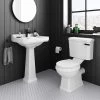 Arezzo Traditional 4-Piece 1TH Bathroom Suite (inc. Matt Black Lever)