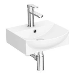 Arezzo Square Cloakroom Suite (Toilet + Basin) -Bathroom Suites Sales AZSQCS d2 460