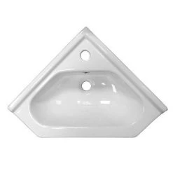 Alaska Cloakroom Suite + Corner Basin -Bathroom Suites Sales Alaska Gloss White Corner Vanity Unit with Short Projection Close Coupled Toilet d4 375