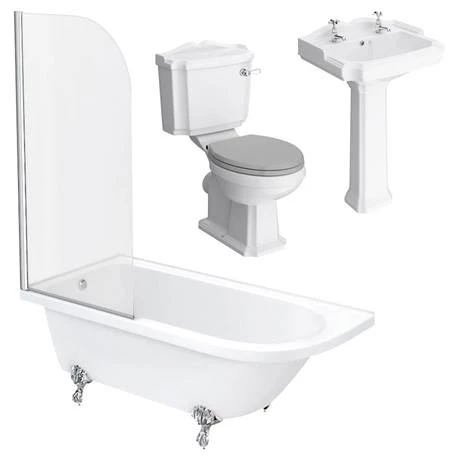 Appleby LH Traditional Bathroom Suite 4 Appleby LH Traditional Bathroom Suite - Image 4