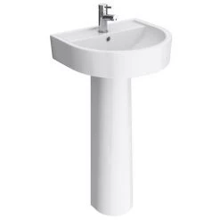 Bianco Bathroom Suite with Orlando Corner Bath -Bathroom Suites Sales B BS CRN d2 460