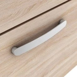 Brooklyn Bathroom Suite - Natural Oak with Chrome Handle - 500mm Wall Hung Vanity & Toilet 9 Brooklyn Bathroom Suite - Natural Oak with Chrome Handle - 500mm Wall Hung Vanity & Toilet -Bathroom Suites Sales B5WHOAKCC d3 460