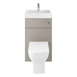 Brooklyn 500mm Stone Grey 2-In-1 Combined Wash Basin & Toilet 8 Brooklyn 500mm Stone Grey 2-In-1 Combined Wash Basin & Toilet -Bathroom Suites Sales BCOMSTO detail1 460