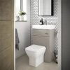Brooklyn 500mm Stone Grey 2-In-1 Combined Wash Basin & Toilet