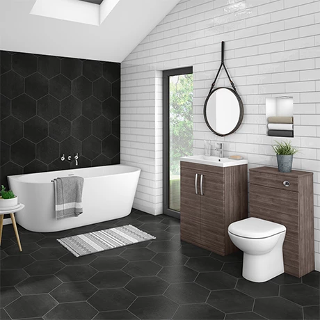 Brooklyn Grey Avola BTW Free Standing Bath Suite 1 Brooklyn Grey Avola BTW Free Standing Bath Suite
