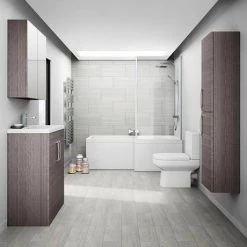 Brooklyn Grey Avola Tallboy Suite 10 Brooklyn Grey Avola Tallboy Suite -Bathroom Suites Sales BGAVT d2 460