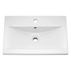 Brooklyn Gloss White Cloakroom Suite (Wall Hung Vanity + Toilet) -Bathroom Suites Sales BGWCS d3 460