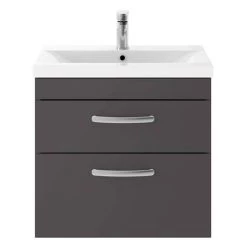 Brooklyn Gloss Grey Cloakroom Suite (Wall Hung Vanity + Close Coupled Toilet) 7 Brooklyn Gloss Grey Cloakroom Suite (Wall Hung Vanity + Close Coupled Toilet) -Bathroom Suites Sales BGYW5CS d2 460