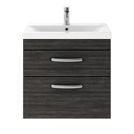 Brooklyn Black Cloakroom Suite (Wall Hung Vanity + Toilet) 3 Brooklyn Black Cloakroom Suite (Wall Hung Vanity + Toilet) - Image 3