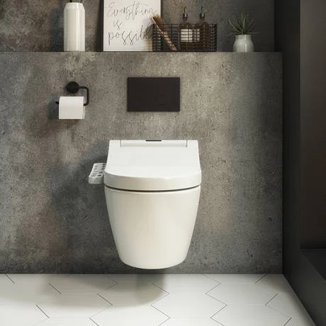 Bianco Wall Hung Smart Bidet Toilet and Basin Suite 2 Bianco Wall Hung Smart Bidet Toilet and Basin Suite - Image 2