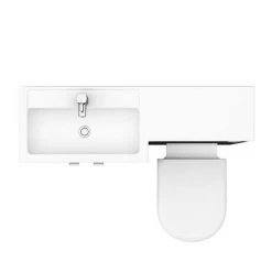 Brooklyn Black 1100mm Combination Furniture Pack -Bathroom Suites Sales BK1100BLK D5 460