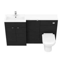 Brooklyn Black 1500mm Combination Furniture Pack 8 Brooklyn Black 1500mm Combination Furniture Pack -Bathroom Suites Sales BK1500BLK D2 460