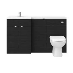 Brooklyn Black 1500mm Combination Furniture Pack 9 Brooklyn Black 1500mm Combination Furniture Pack -Bathroom Suites Sales BK1500BLK D3 460