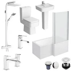 Bliss L-Shaped 1500 Complete Bathroom Package
