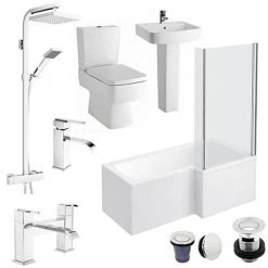 Bliss L-Shaped 1700 Complete Bathroom Package