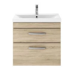 Brooklyn Natural Oak Cloakroom Suite (Wall Hung Vanity + Toilet) 8 Brooklyn Natural Oak Cloakroom Suite (Wall Hung Vanity + Toilet) -Bathroom Suites Sales BNO5C d2 460