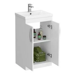 Brooklyn White Gloss Small Bathroom Suite 9 Brooklyn White Gloss Small Bathroom Suite -Bathroom Suites Sales BRWHT detail1 460