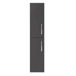 Brooklyn Gloss Grey Bathroom Suite with Tall Cabinet -Bathroom Suites Sales BTCGRY d5 460