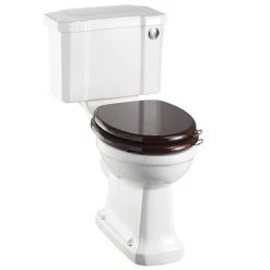 Burlington Cloakroom Slimline Toilet + Edwardian Basin inc. Wash Stand -Bathroom Suites Sales BUR CLK SET d3 460