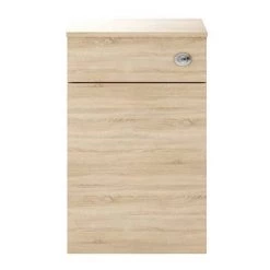Brooklyn Natural Oak Modern Sink Vanity Unit + Toilet Package -Bathroom Suites Sales BWCN NDT5 460