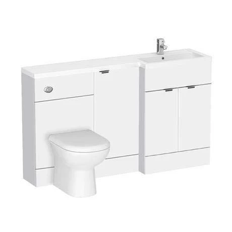 Brooklyn White Gloss 1500mm Wide Combination Furniture Pack 2 Brooklyn White Gloss 1500mm Wide Combination Furniture Pack - Image 2