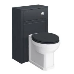 Chatsworth Traditional Graphite Sink Vanity Unit + Toilet Package -Bathroom Suites Sales C560WCBLK d2 460