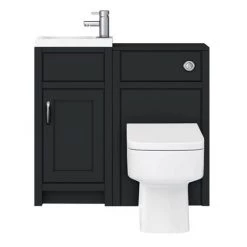 Chatsworth Traditional Cloakroom Vanity Unit Suite - Graphite -Bathroom Suites Sales C900BLK n d3 460