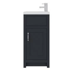 Chatsworth Traditional Cloakroom Vanity Unit Suite - Graphite -Bathroom Suites Sales C900BLK n d5 460