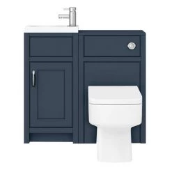 Chatsworth Traditional Cloakroom Vanity Unit Suite - Blue -Bathroom Suites Sales C900BLU n d3 460