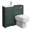 Chatsworth Traditional Cloakroom Vanity Unit Suite - Green