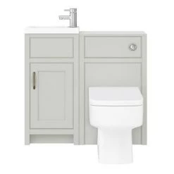 Chatsworth Traditional Cloakroom Vanity Unit Suite - Grey -Bathroom Suites Sales C900GRY n d1 460