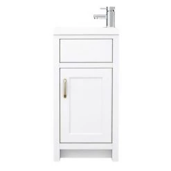 Chatsworth Traditional Cloakroom Vanity Unit Suite - White -Bathroom Suites Sales C900WHT n d3 460