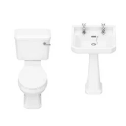 Nuie Carlton 4-Piece Traditional 2TH Bathroom Suite - 560mm Basin -Bathroom Suites Sales CAR04 n d4 460