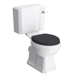 Chatsworth Graphite Cloakroom Suite (Wall Hung Vanity Unit + Close Coupled Toilet) -Bathroom Suites Sales CBWHS d3 460