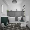Chatsworth Green Close Coupled Roll Top Bathroom Suite