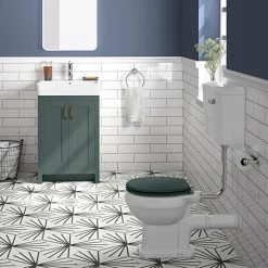 Chatsworth Green 4-Piece Low Level Bathroom Suite