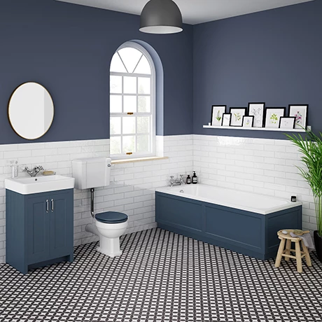 Chatsworth Blue Bathroom Suite incl. 1700 x 700 Bath with Panels 1 Chatsworth Blue Bathroom Suite incl. 1700 x 700 Bath with Panels